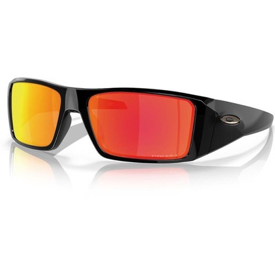 Óculos de Sol Oakley Unissex Heliostat Polished Black Prizm Ruby - Foto 1