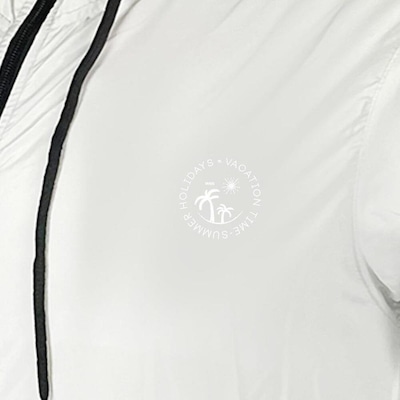 Jaqueta Corta Vento Light Off White WSS Holidays - Feminina - Foto 2