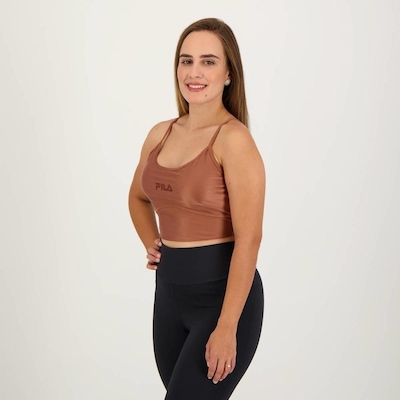 Top Fila Longe Life Studio II Cobre - Feminino - Foto 2