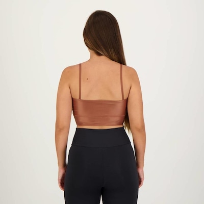 Top Fila Longe Life Studio II Cobre - Feminino - Foto 3