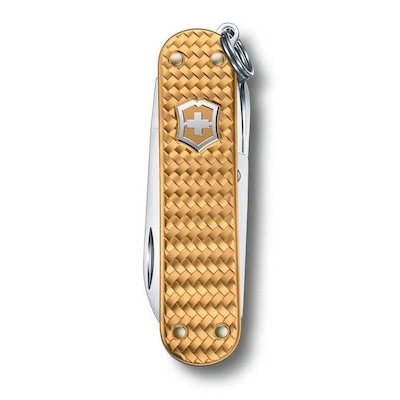 Canivete de Camping Victorinox Classic Precious Alox Brass Gold - Foto 2
