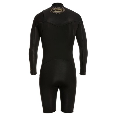 Long John Quiksilver 2/2 Everyday Sessions Manga Longa Chest Zip Black - Masculino - Foto 4