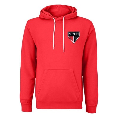 Blusão De Moletom com Capuz do São Paulo Escudo Retrômania - Masculino - Foto 1