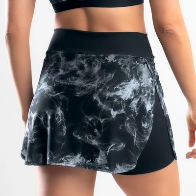 Short-Saia She Estampado Cós Elástico Fitness - Feminino - Foto 6