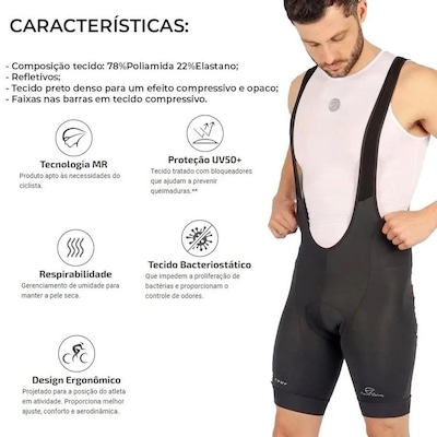 Kit Bretelle Mauro Ribeiro Light Tour + Meia Cano Médio ERT Extreme Cool - Masculino - Foto 4