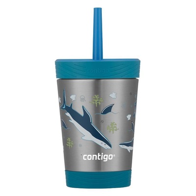 Copo Térmico Contigo Kids Tubarão - Infantil - Foto 2