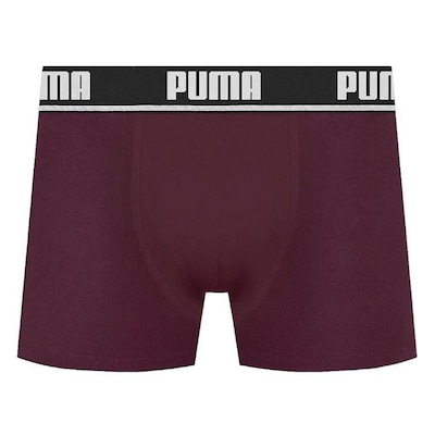 Cueca Boxer Puma Cotton - Masculina - Foto 1