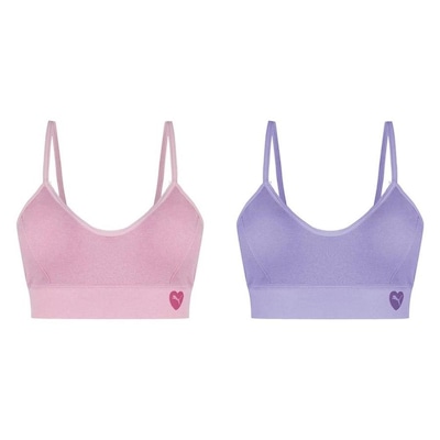 Sutiã Puma sem Costura com Bojo - Feminino - 2 Unidades - Foto 1