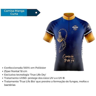 Camisa de Ciclismo Pro Tour Mountain Bike Caminho da Fé - Masculina - Foto 3