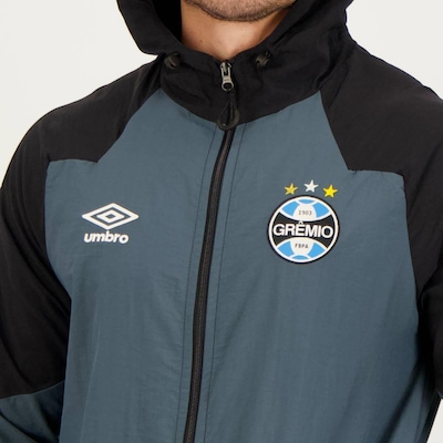 Jaqueta do Grêmio com Capuz Viagem 2023 Umbro - Masculina - Foto 4