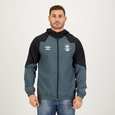 Jaqueta do Grêmio com Capuz Viagem 2023 Umbro - Masculina - Foto 1