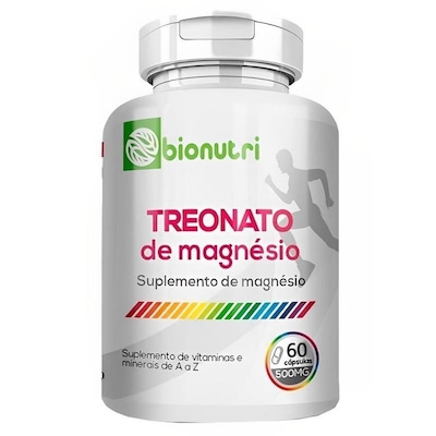 Treonato de Magnésio Bionutri 500mg - 120 cápsulas - Foto 1