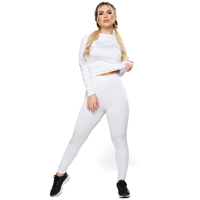 Conjunto Térmico MVB Modas Segunda Pele UV - Feminino - Foto 1