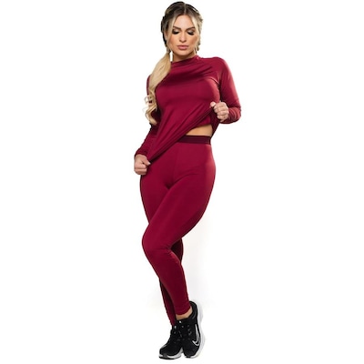 Conjunto Térmico MVB Modas Segunda Pele UV - Feminino - Foto 1