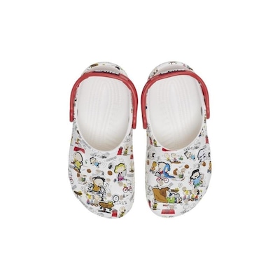 Sandália Crocs Classic Snoopy Peanuts K - Infantil - Foto 5