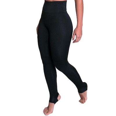 Calça Legging MVB Modas Pezinho Suplex Cintura Alta - Feminina - Foto 1