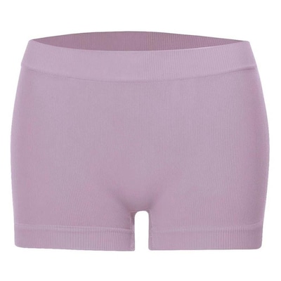 Calcinha Boyshort She Microfibra Canelada sem Costura - Feminina - Foto 1