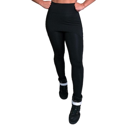Calça Legging MVB Modas Suplex Saia Tapa Bumbum Estampada Cintura Alta - Feminina - Foto 1