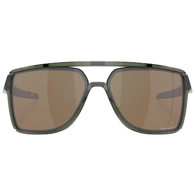 Óculos de Sol Oakley Unissex Castel Olive Ink Prizm Tungsten Polarized - Foto 2
