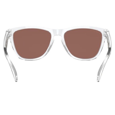 Óculos de Sol Oakley Unissex Frogskins Polished Clear Prizm Violet - Foto 3