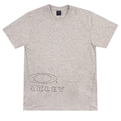 Camiseta Oakley Collegiate Big Ellipse Bone - Masculina - Foto 1