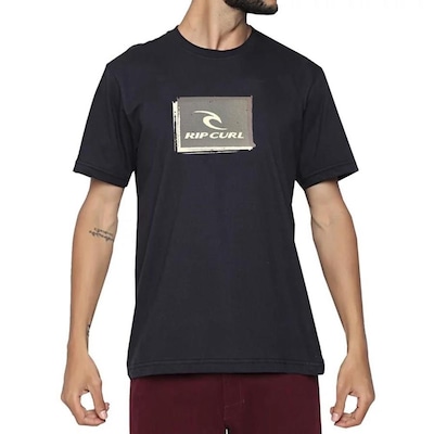 Camiseta Rip Curl Trash Washed Black - Masculina - Foto 1