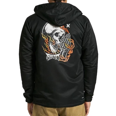 Jaqueta Corta Vento com Capuz Hurley Windbreaker Toledo Players - Masculina - Foto 3