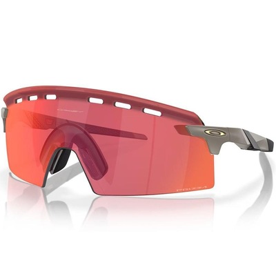Óculos de Sol Unissex Oakley Encoder Matte Onyx Prizm Trail Torch - Foto 4