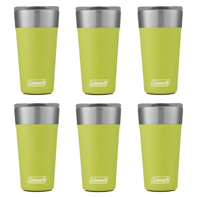 Kit de Copos Térmico Coleman com Tampa - 600ml - 6 Unds Light Green - Foto 1