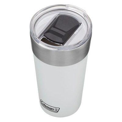 Kit de Copos Térmico Coleman com Tampa - 600ml - 2 Unds Branco/Preto - Foto 3