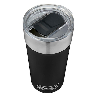 Kit de Copos Térmico Coleman com Tampa - 600ml - 2 Unds Preto - Foto 2