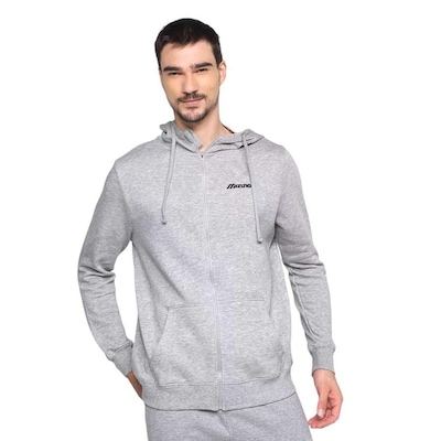 Blusão de Moletom Mizuno Zipper MZN - Masculino - Foto 1