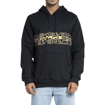 Blusão de Moletom com Capuz Quiksilver Word Block - Masculino - Foto 1