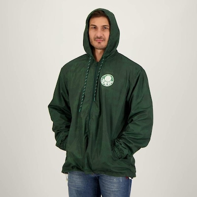 Jaqueta Corta Vento do Palmeiras com Capuz Tradição Futfanatics - Masculina - Foto 2