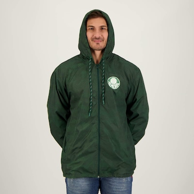 Jaqueta Corta Vento do Palmeiras com Capuz Tradição Futfanatics - Masculina - Foto 5