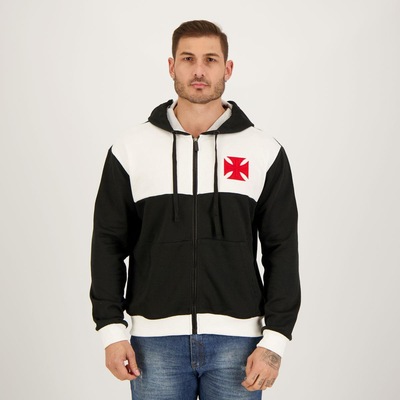 Jaqueta com Capuz do Vasco Larp Futfanatics - Masculina - Foto 1