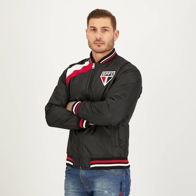Jaqueta do São Paulo Bomber Futfanatics - Masculina - Foto 5