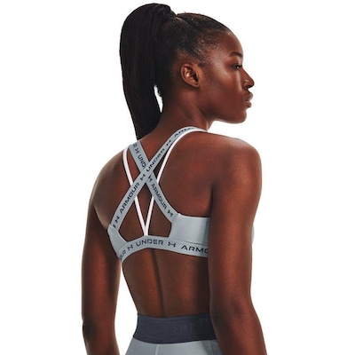 Top Fitness Under Armour Crossback Low com Bojo Removível - Feminino - Foto 2