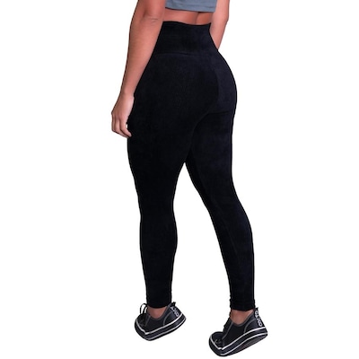 Calça Legging Mvb Modas Veludo Cotelê Cintura Alta - Feminina - Foto 2