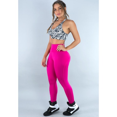 Calça Legging Mvb Modas Montaria Cintura Alta Suplex - Feminina - Foto 5