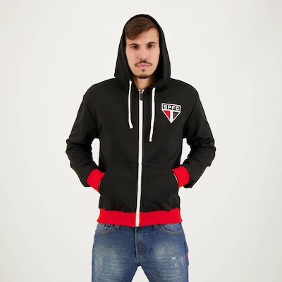 Jaqueta do São Paulo com Capuz Portlet Futfanatics - Masculina - Foto 5