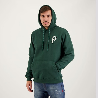 Blusão de Moletom do Palmeiras com Capuz Canguru Classico Futfanatics - Masculino - Foto 2
