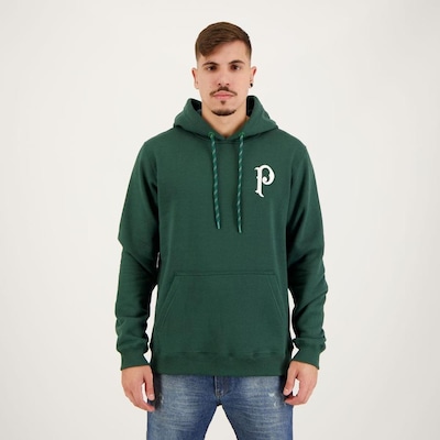 Blusão de Moletom do Palmeiras com Capuz Canguru Classico Futfanatics - Masculino - Foto 1