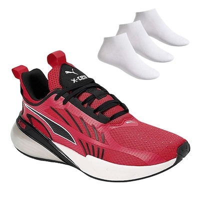 Kit Puma: Tênis X-Cell Action + 3x Meias - Unissex - Foto 1