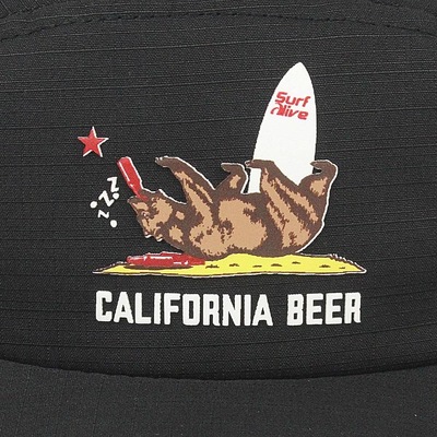 Boné Surf Alive Five Panel California Beer Black - Strapback - Masculino - Foto 3