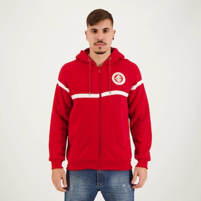 Jaqueta de Moletom do Internacional com Capuz Print Futfanatics - Masculina - Foto 1