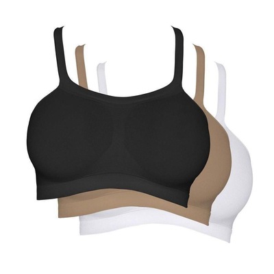 Kit Sutiã Bandini Hanes sem Costura H299 - 3 unidades - Feminino - Foto 1