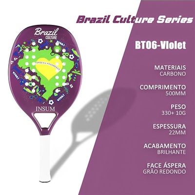Raquete Beach Tennis Gold Sports Brazil em Carbono II - Foto 4
