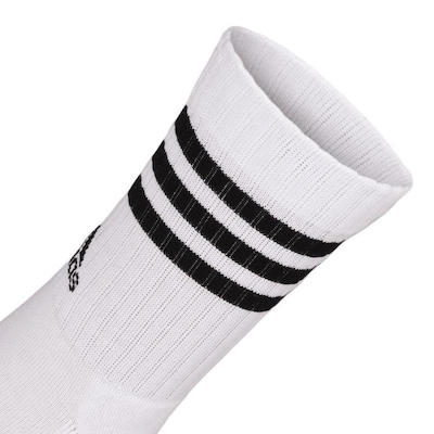 Kit de Meia adidas Adulto Cano Alto 3 Listras - 3 Pares - Foto 2