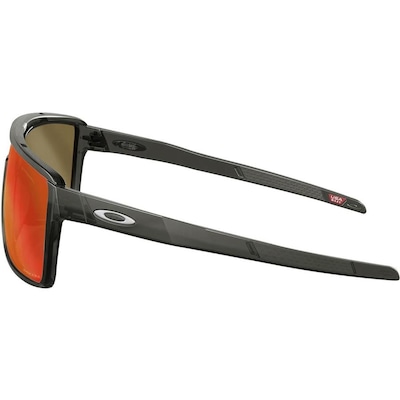 Óculos de Sol Oakley Unissex Castel Matte Grey Smoke/Lentes Prizm Ruby - Foto 3